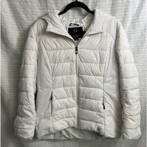 Spyder Women's Clara Short Puffer Jacket Coat Color WHITE Size L